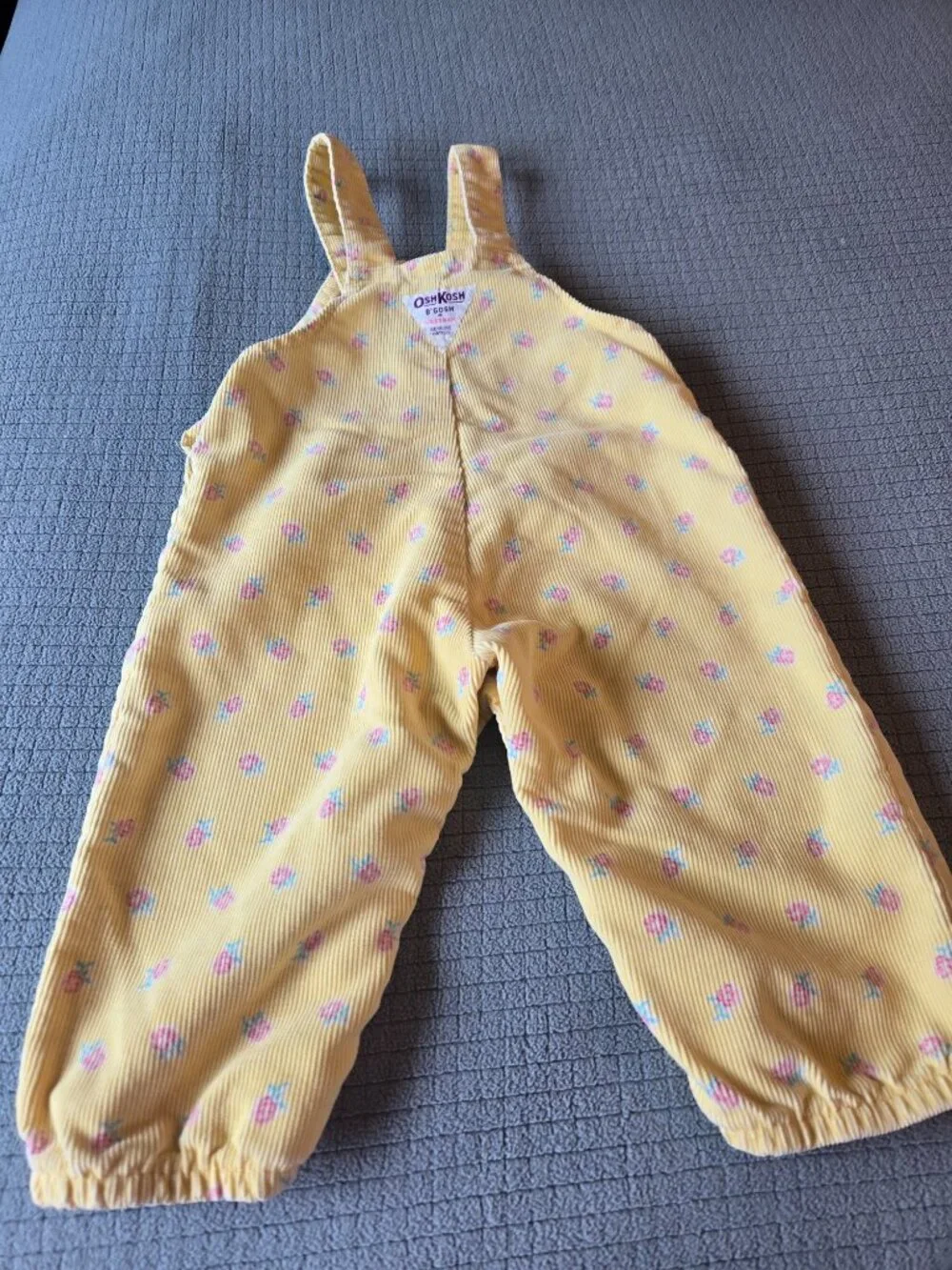 Vintage 90's Oshkosh Corduroy Overalls size 6/9 month